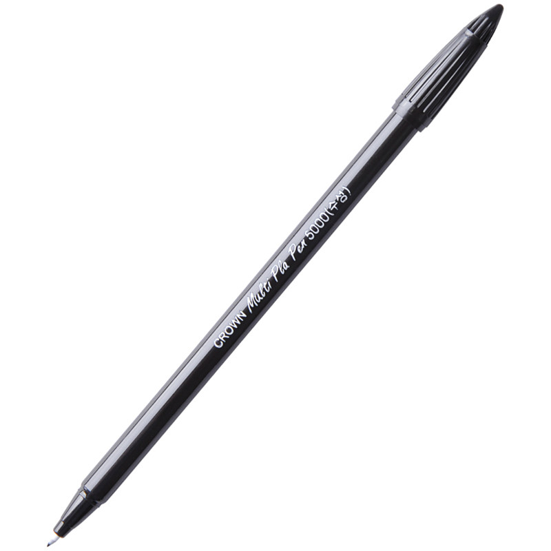 Ручка капиллярная Crown "MultiPla", черная, страна происх. Корея