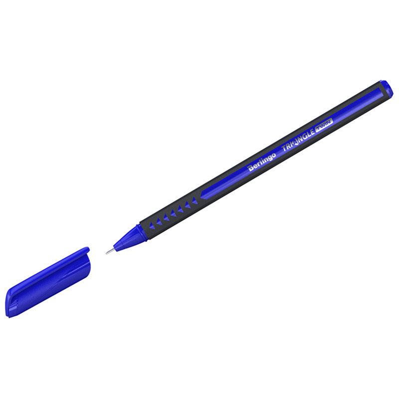 Ручка шар. Berlingo "Twin", синяя, 0,7мм, игольчатый стержень, страна происх. Индия (страна ввоза