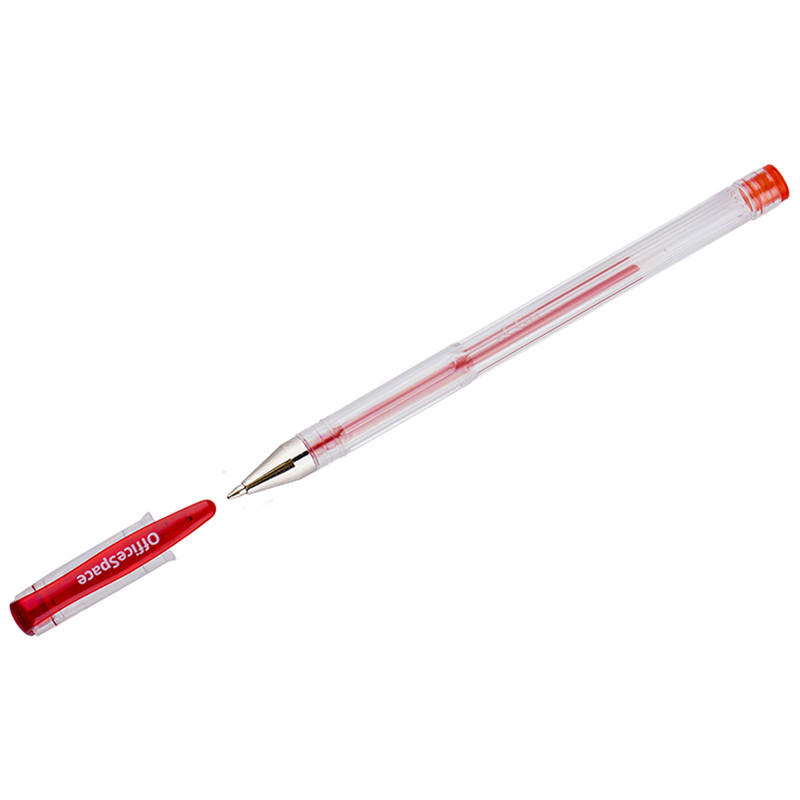 Ручка гел. OfficeSpace красная, 0,5мм, страна происх. Китай (страна ввоза РФ)