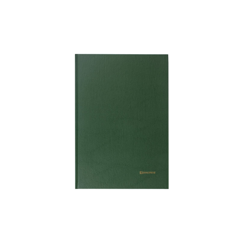 БРАК Книга учета А4, 96л., клетка Brauberg БУМВИНИЛ, цвет зеленый, страна происх. РФ