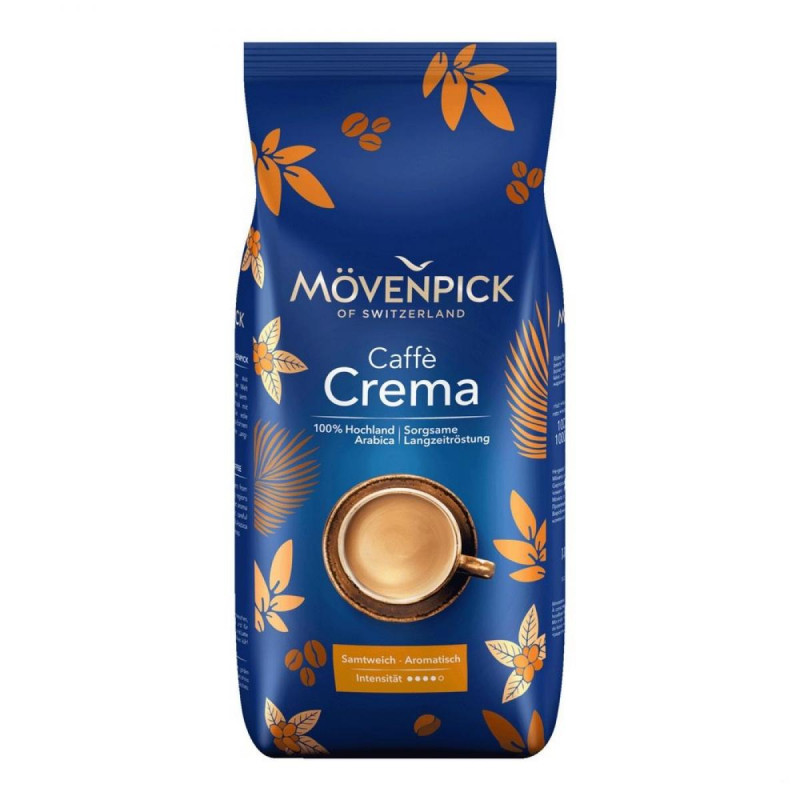 Кофе в зернах MOVENPICK of Switzerland CAFFE CREMA, 100% арабика, 500гр., натуральный жареный