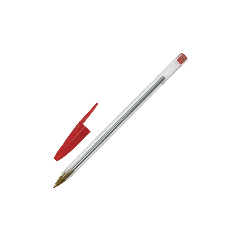 Ручка шар. STAFF Basic Budget BP-04, красная, узел 0,5м., ЭКОНОМ, страна происх. Китай