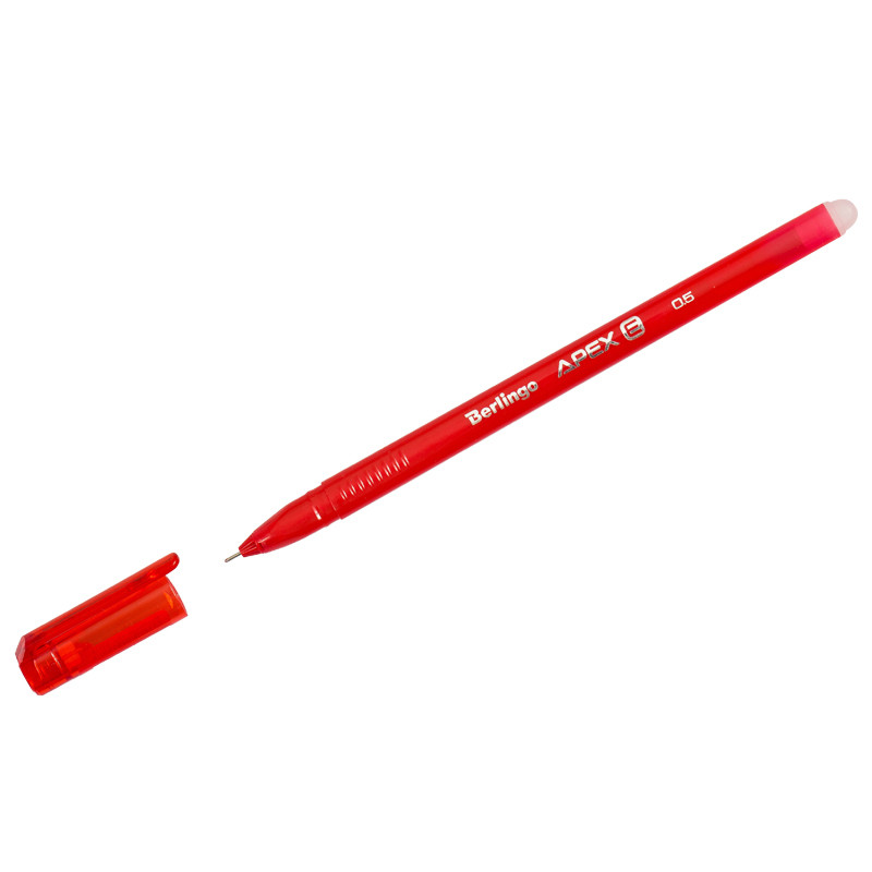 Ручка гел. стираемая Berlingo "Apex E", КРАСНАЯ, 0,5мм, трехгранная, страна происх. Китай (страна в