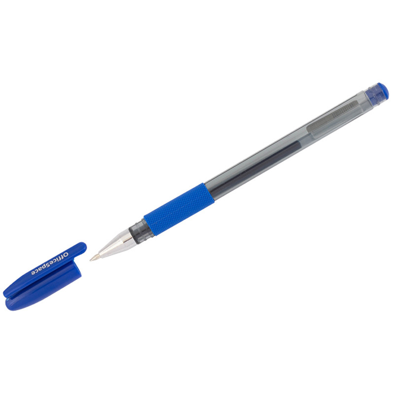 Ручка гел. OfficeSpace "TC-Grip" синяя, 0,5мм, грип, страна происх. Китай (страна ввоза РФ)